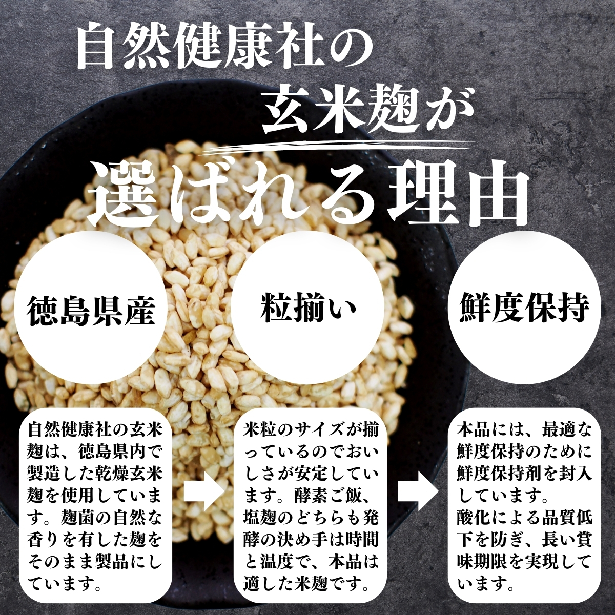 玄米麹 乾燥 1kg×4個 米糀 米こうじ 国産 玄米 100％ 無添加 業務用