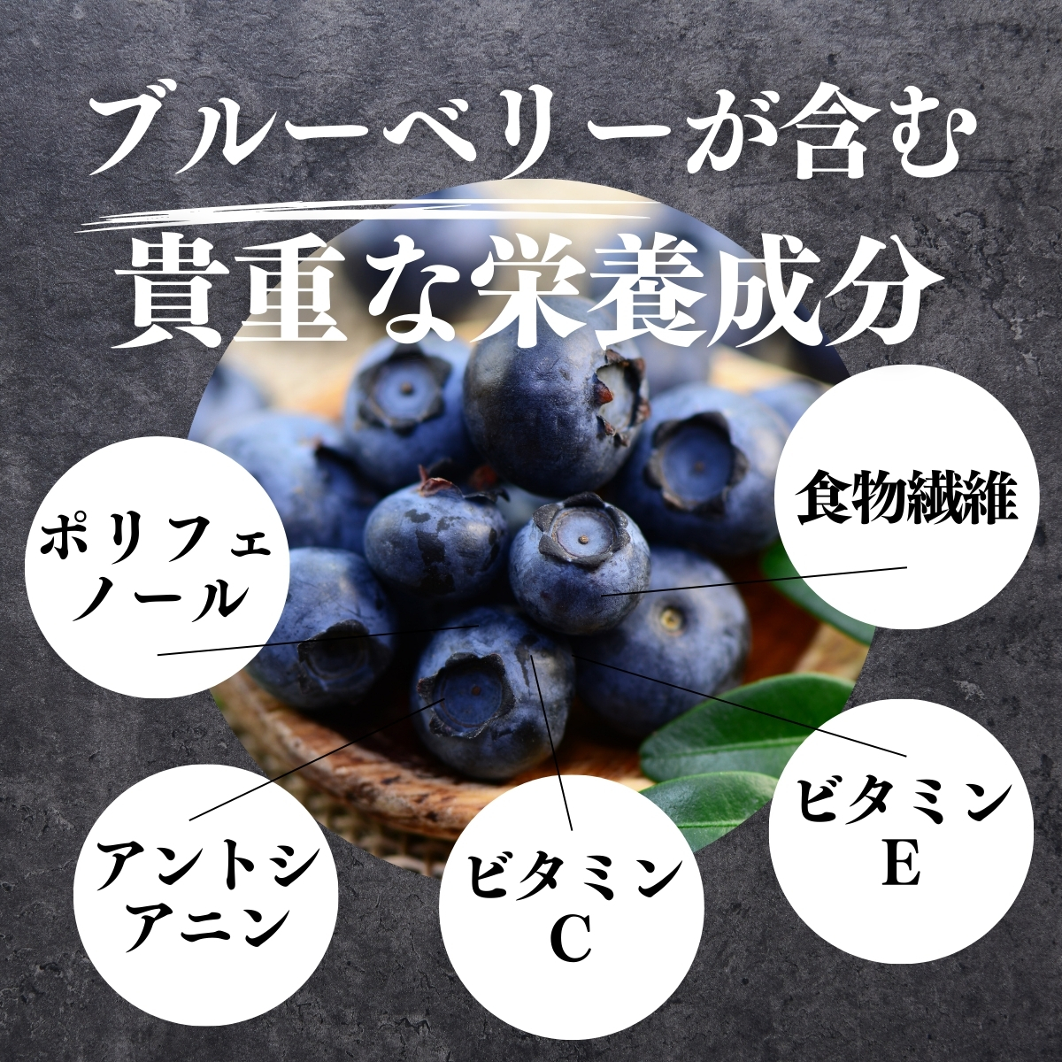 ブルーベリーが含む貴重な栄養成分