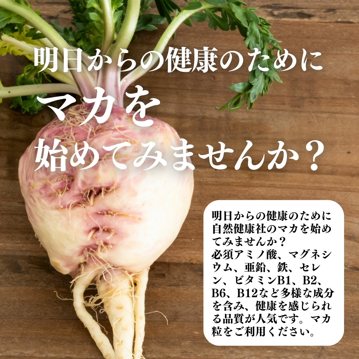 マカを始めてみませんか？