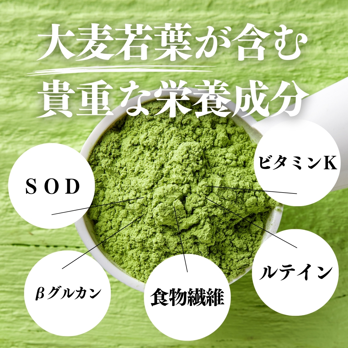 大麦若葉が含む貴重な栄養成分