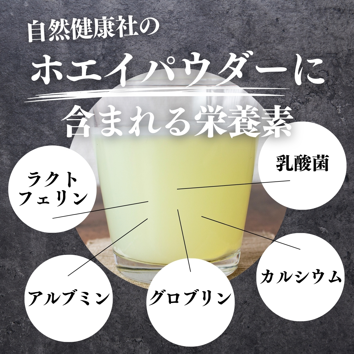ホエイパウダーに含まれる栄養素