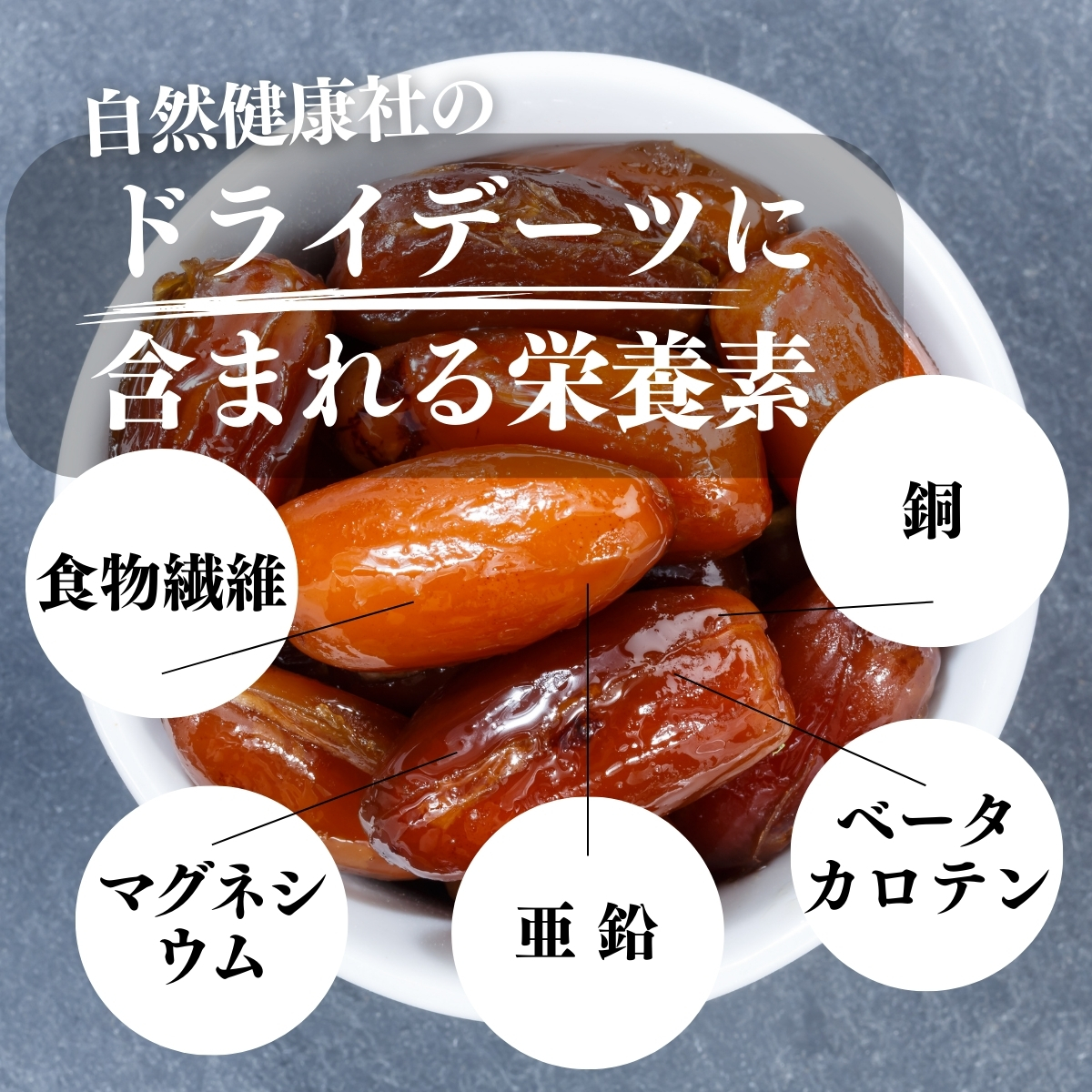 ドライデーツに含まれる栄養素