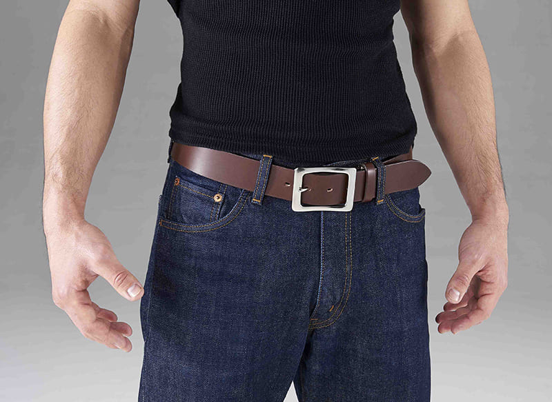 栃木レザー 極厚牛革ベルト ベルト メンズ 男性用 紳士用 メンズベルト