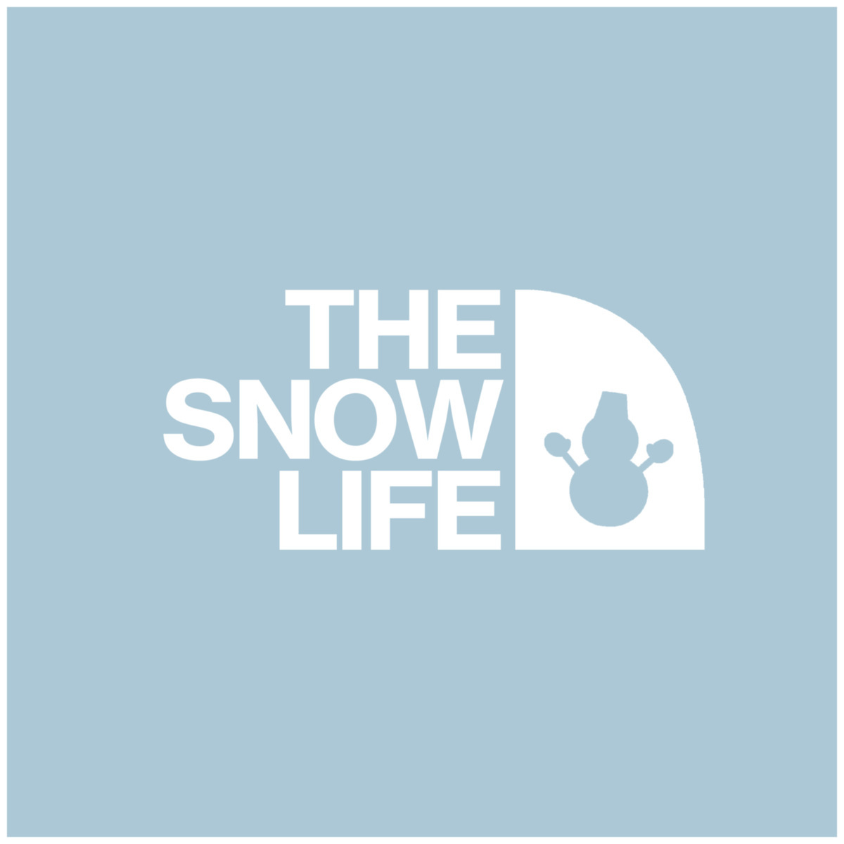 スノーマン 雪だるま ステッカー おしゃれ THE SNOW LIFE カッティングステッカー 防水 シール snowman スマホ かわいい 車 シンプル きりもじいちば｜hm-selections｜02