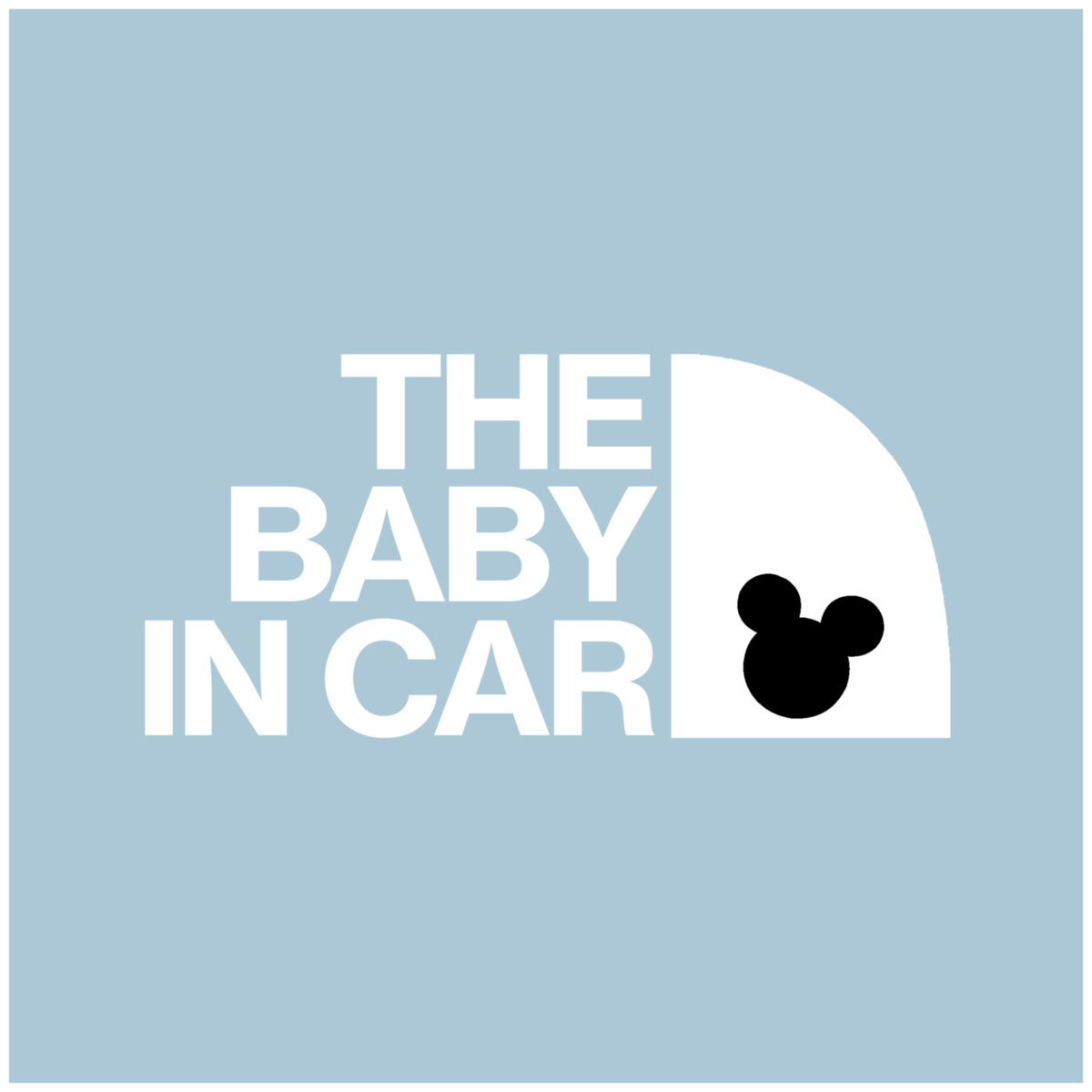 ベイビーインカー ベビーインカー ステッカー おしゃれ THE BABY IN CAR 赤ちゃん 乗ってます カッティングステッカー シール 車 防水  きりもじいちば