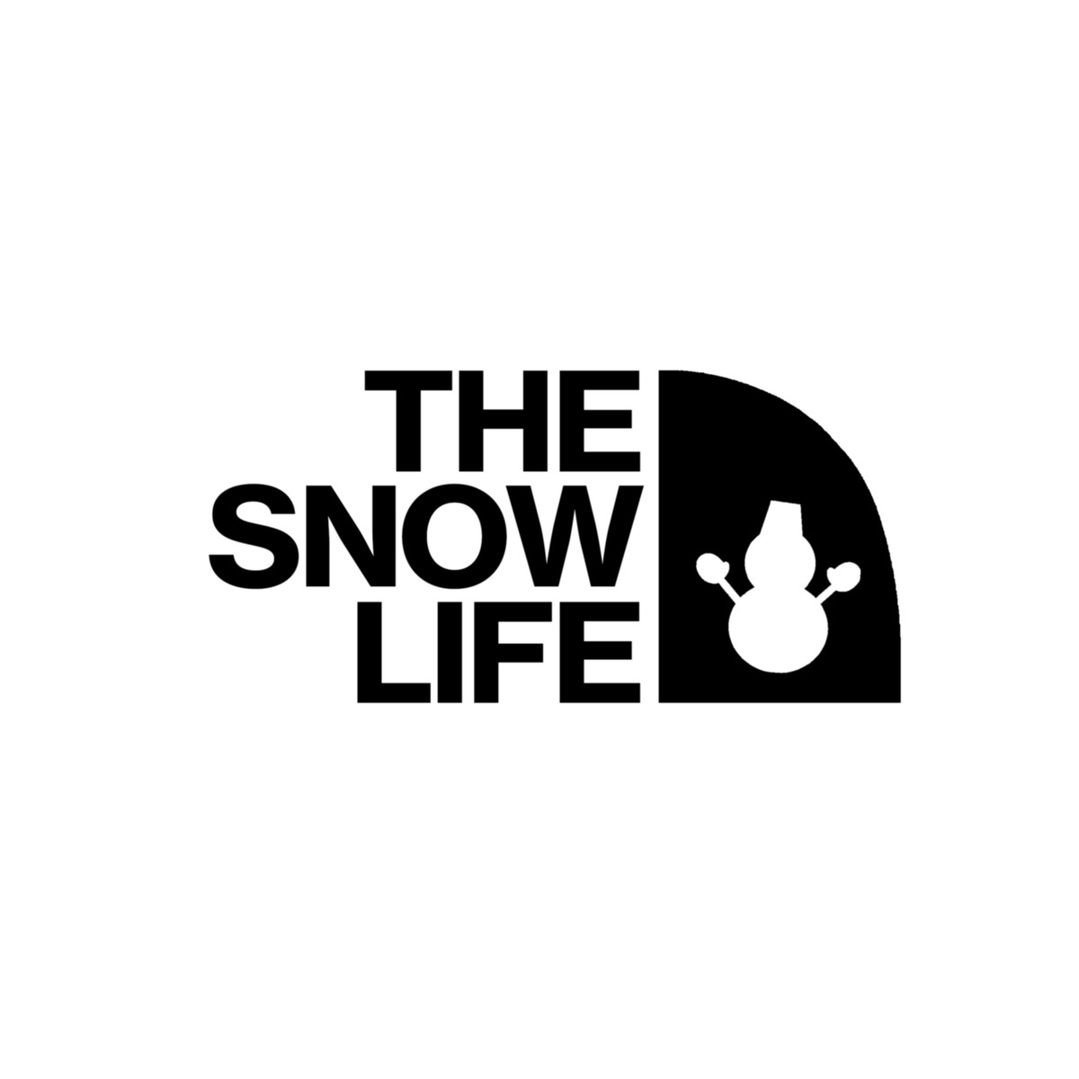 スノーマン 雪だるま ステッカー おしゃれ THE SNOW LIFE カッティングステッカー 防水 シール snowman スマホ かわいい 車 シンプル きりもじいちば｜hm-selections｜05