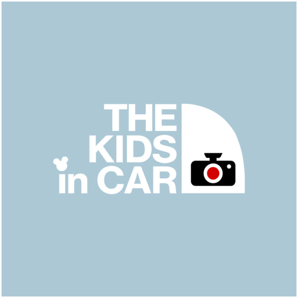 別倉庫からの配送】 THE KIDS IN CAR REC キッズインカー ドラレコ 後方録画中 子どもが乗っています 防水 耐水 耐候 きりもじいちば  カッティングステッカー ステッカー