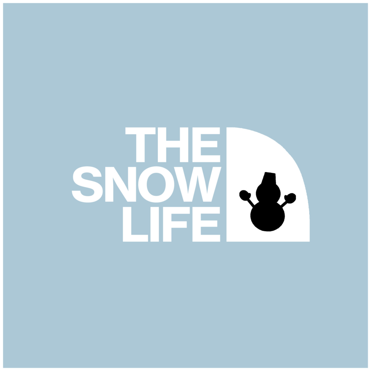 スノーマン 雪だるま ステッカー 車 おしゃれ かわいい THE SNOW LIFE カッティングステッカー 防水 シール snowman スマホ シンプル 文字 きりもじいちば｜hm-selections｜05