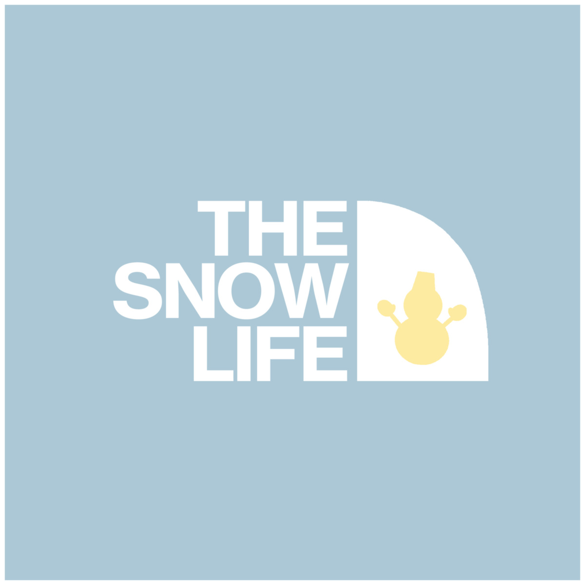 スノーマン 雪だるま ステッカー 車 おしゃれ かわいい THE SNOW LIFE カッティングステッカー 防水 シール snowman スマホ シンプル 文字 きりもじいちば｜hm-selections｜02