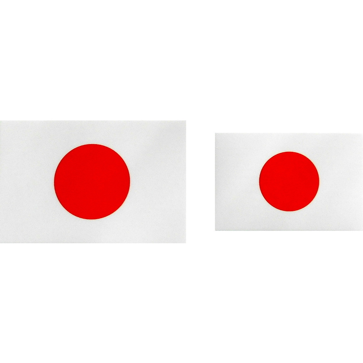 マグネット 日本国旗or旭日旗 ミニサイズ2種セット(約 6.9cm×4.6cm,5.4