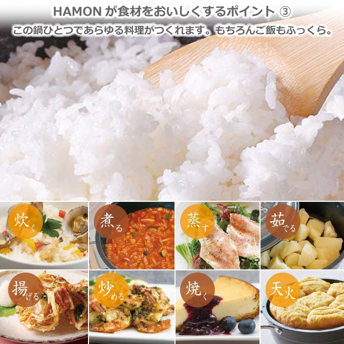 北陸アルミニウム ほうろう鍋 HAMON 琺瑯鍋 薄桜 21cm ガス火用 両手鍋