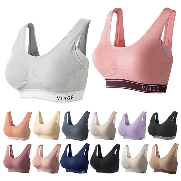 ナイトブラ VIAGE 公式 2枚セット ノンワイヤー ブラ ブラジャー ナイトブラ 育乳 大きいサイズ 夜用ブラ 昼夜兼用 ビューティアップ ヴィアージュ ビアージュ