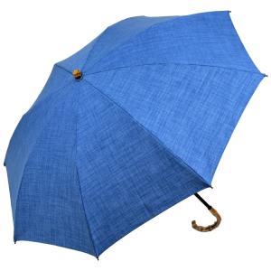 傘 レディース 折りたたみ傘 日傘 晴雨兼用傘 wakao つむぎ風 バンブーハンドル 親骨47cm...
