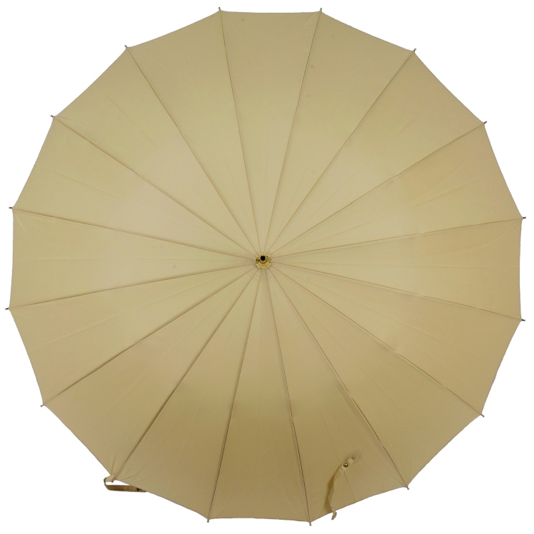るんるん【新品】前原光榮商店　長傘 ベージュ 傘 レディース 長傘 前原光榮商店 カーボン 16本骨 高級 雨傘 NEW TRAD
