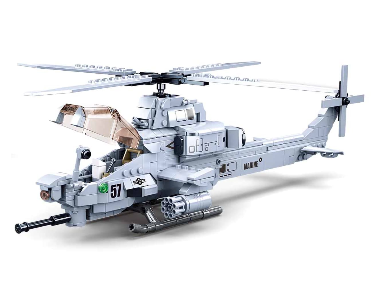 M0029H AFM AH-1Z ヴァイパー 攻撃ヘリコプター 482Blocks : ホビホビ 