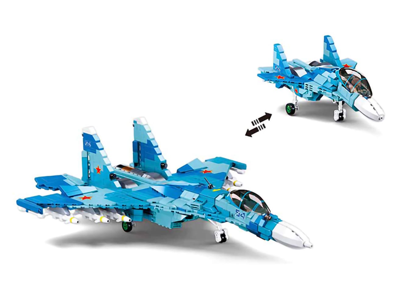 M0038J AFM Su-27 フランカー 2in1 1040Blocks : ホビホビ - 通販
