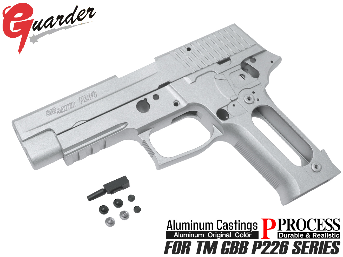GUARDER ガーダー製 P226R用 スライドセット マルイ GBB GUARDER ガーダー P226 NAVY アルミスライド＆フレームKIT 東京