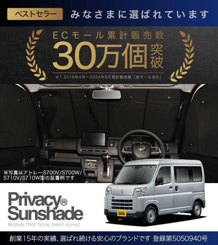 ハイエース用　サンシェード　趣味職人フルセット Amazon | 趣味職人 サンシェード シームレス ライト 車