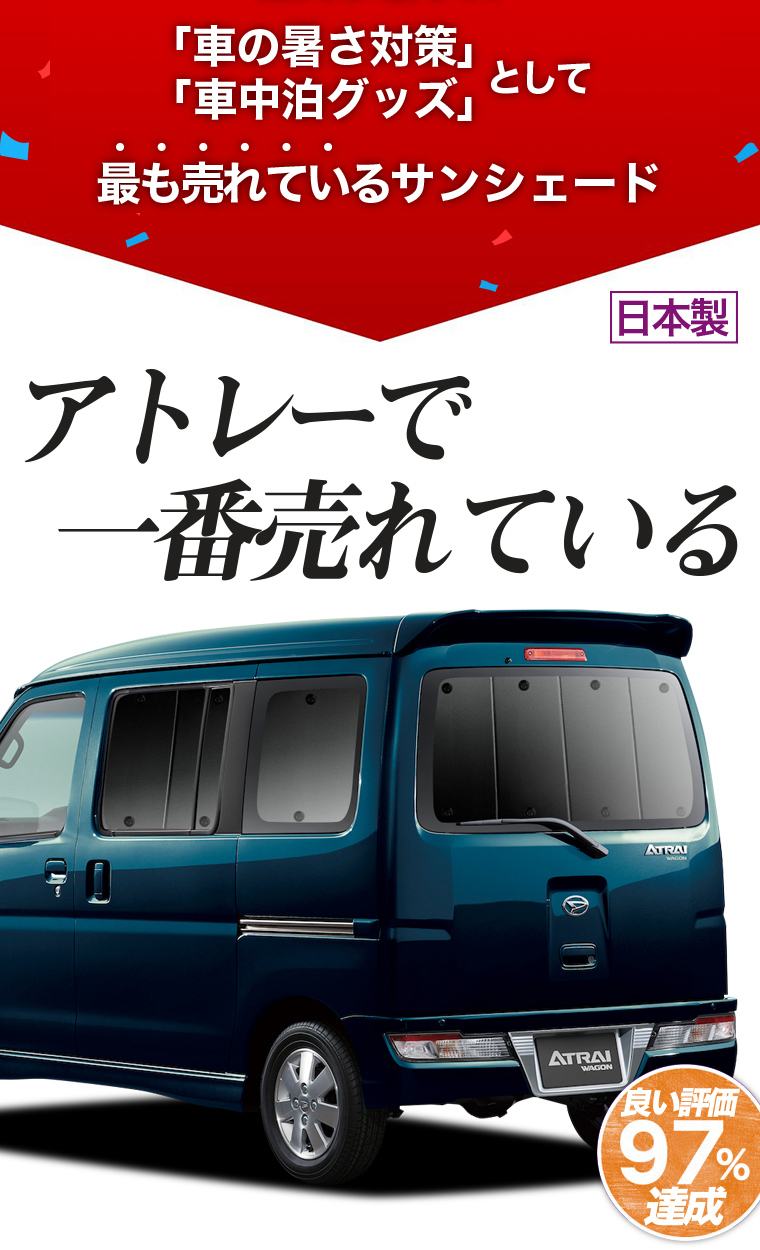 最大級600円引 アトレーワゴン 321系 カーテン サンシェード 車中泊 グッズ プライバシーサンシェード アトレーワゴン 321系 リア ダイハツ 01s H008 Re Atrai 趣味職人 通販 Yahoo ショッピング