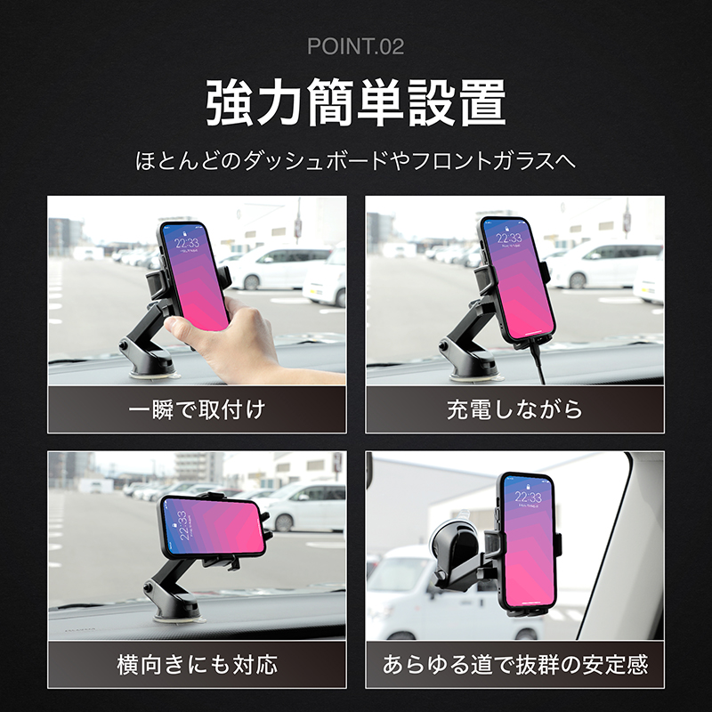スマホホルダー 車載ホルダー エアコン吹き出し口 クリップ式 ダッシュボード トラック 車 車載 クランプ クリップ式車用 android エアコン クルマ フック | CARIO | 08