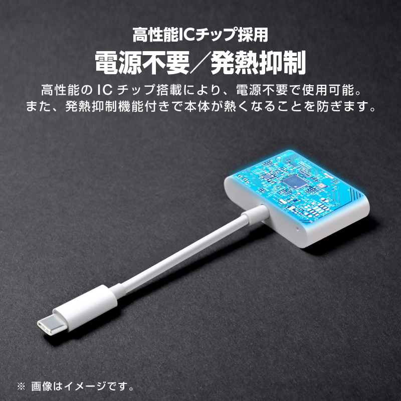 iPhone HDMI 変換アダプタ usb Type-C タイプC 変換ケーブル USB 給電不要 iOS18以上 アイフォン テレビ 接続 ケーブル 15 16 Pro ProMax 新生活 関連画像3