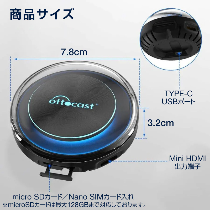 SALE低価【らびさん専用】OTTOCAST PICASOU2 ピカソウ2 carplay アクセサリー