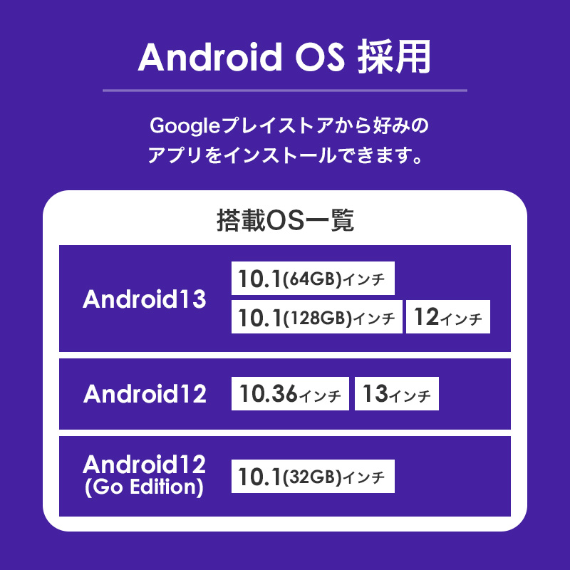 タブレット 10.1〜13インチ ケース＆フィルムセット 32GB 64B 128GB