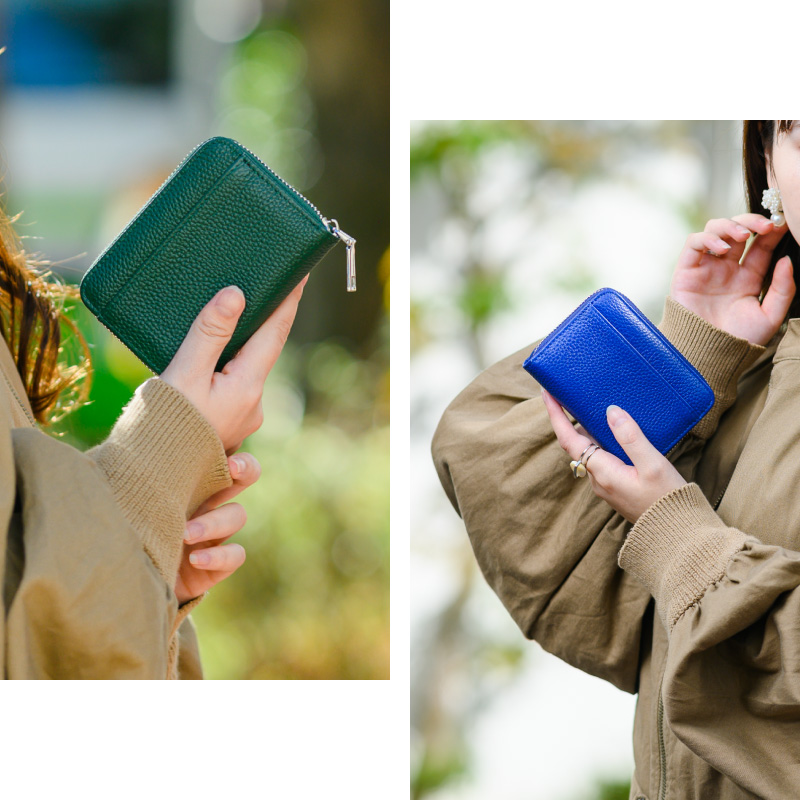 カードケース レディース メンズ 財布 ミニ財布 コンパクト 両面 スリム 二つ折り 薄型 電磁波 革 軽い 合皮 磁気 本革 大容量 スキミング防止 レザー 牛革 | REDHiLL | 28