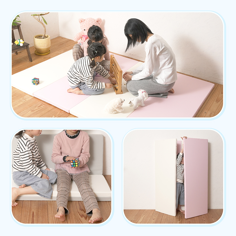 プレイマット 160×120cm 折りたたみ シームレス 厚手 ベビー 床