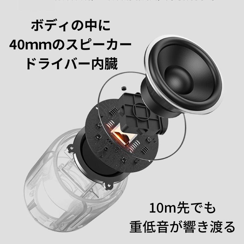 ワイヤレススピーカー Bluetooth5.1 スピーカー bluetooth 防水 ブルートゥースワイヤレス IPX5 ポータブル 小型 高音質重低音 AUX/Micro 大音量 お風呂 | ブランド登録なし | 21