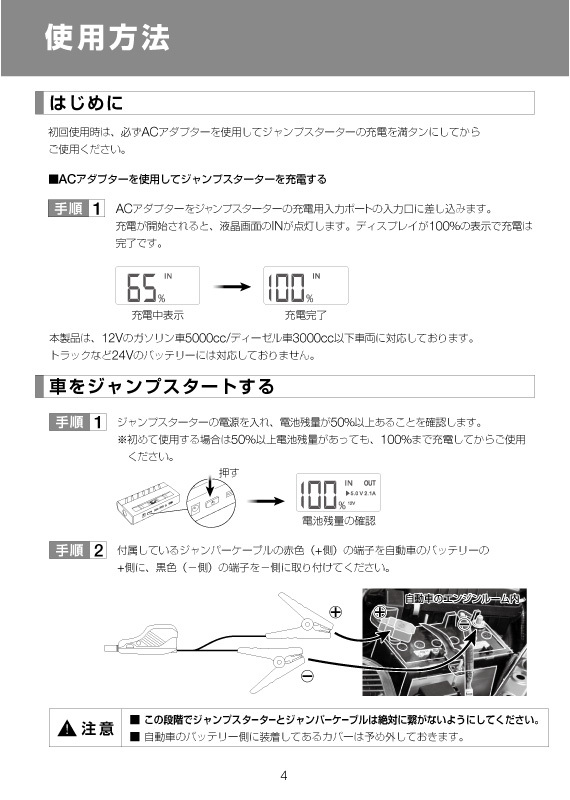 品多く ポータブル電源 ジャンプスターター12V 7Ah STR-JS688B notimundo.com.ec