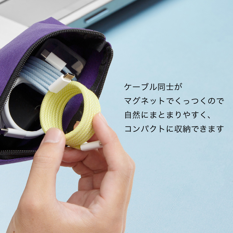 充電ケーブル 高速 USB2.0 1m スパイラル くすみカラー マグネット USB Type-C USB-C USB-PD3.1 PD EPR 5A対応 タイプC iPhone16 Android iPad マグネット | ブランド登録なし | 01