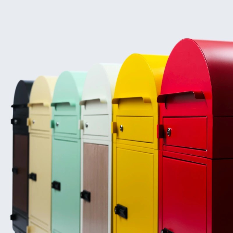 宅配ボックス ポスト付き 簡単設置 VALENO 大容量 ダイヤル錠 置き配 宅配ポスト 郵便ポスト おしゃれ 置き型 一般 マンション 戸建て 防犯 新生活 母の日 | ブランド登録なし | 03