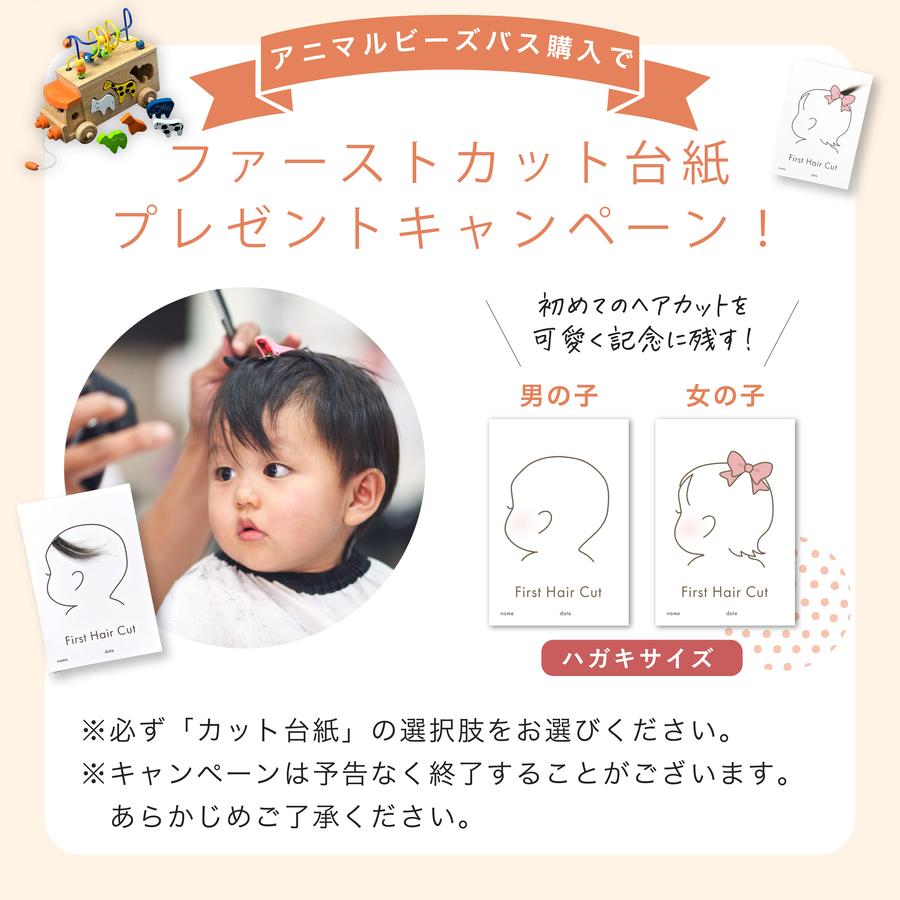 ファーストカット台紙付き★ エドインター パズル アニマルビーズバス (出産祝い 名入れ 男の子 女の子 ギフト 誕生日 プレゼント 知育玩具) | エド・インター | 01