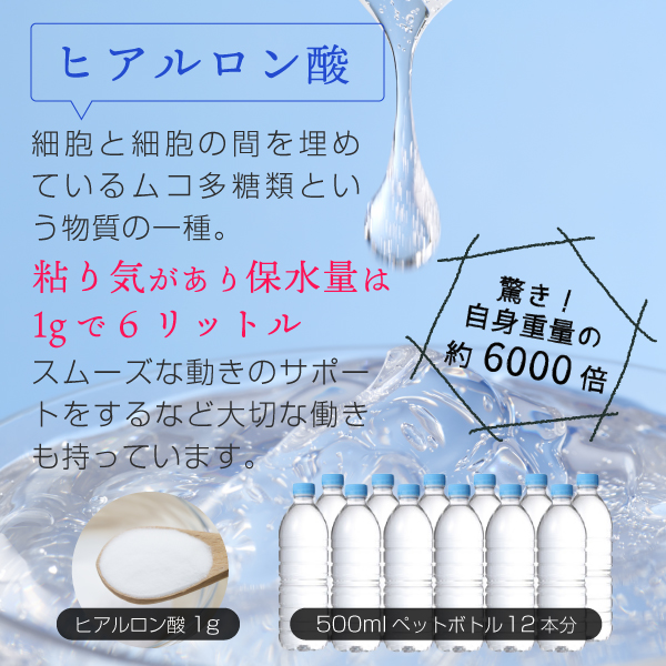 ヒアルロン酸 コラーゲン サプリメント 180粒（コラーゲンペプチド 美容 collagen supplement）｜hogarakagenki｜06