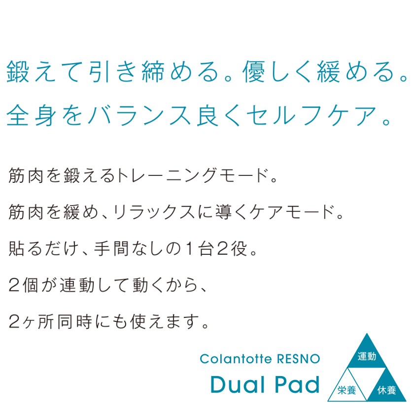RESNO 【GWも休まず発送】送料無料 コラントッテ デュアルパッド