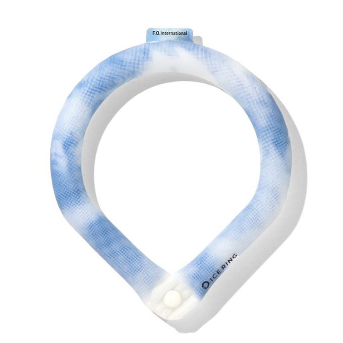アイスリング ICE RING SUO×FO International タイダイ ボタン付き クールリング 大人用 Lサイズ 首回り約40.5cm｜hohoemi｜02