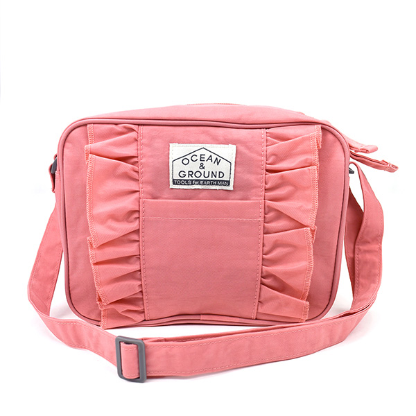 春先取りの春先取りのオーシャン アンド グラウンド OCEAN GROUND ショルダーBAG FRILL ショルダーバッグ 