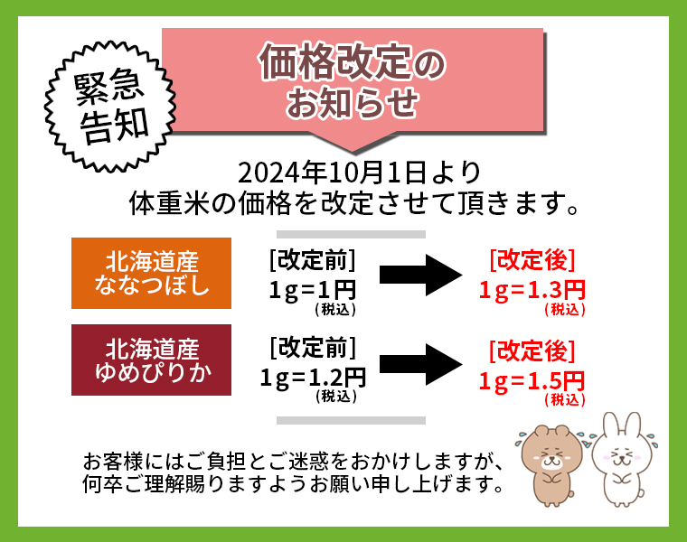 価格改定