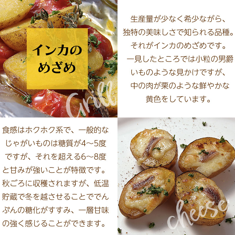 じゃがいも ジャガイモ インカのめざめ 5kg 正品・S/M/LM/L/2L混 （越冬じゃがいも） |  | 01