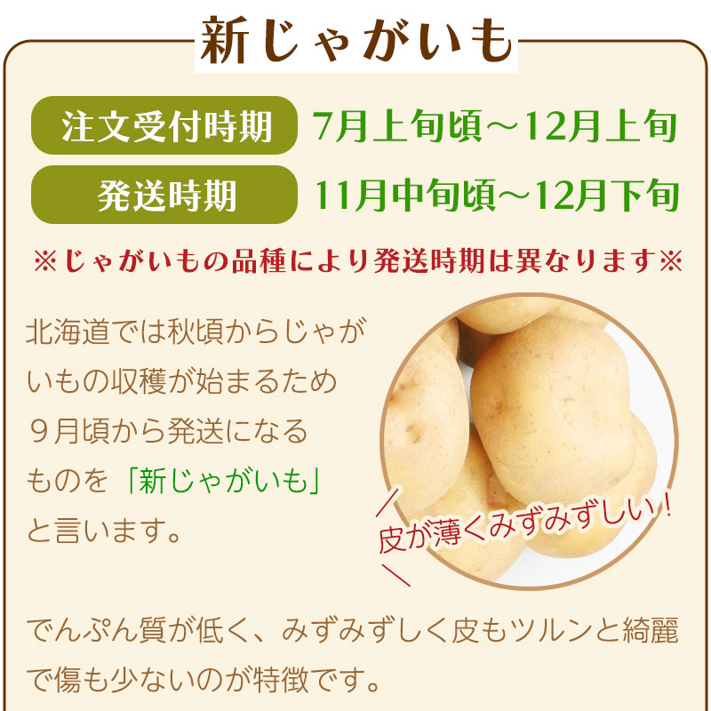 じゃがいも ジャガイモ レッドムーン 3kg 正品・LM/L/2L混 （越冬じゃがいも） 北海道ギフト |  | 07