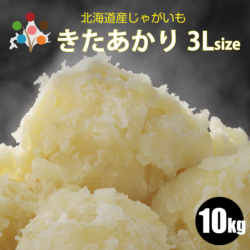 予約 じゃがいも 北海道 ジャガイモ きたあかり 3Lサイズ 5kg/10kg