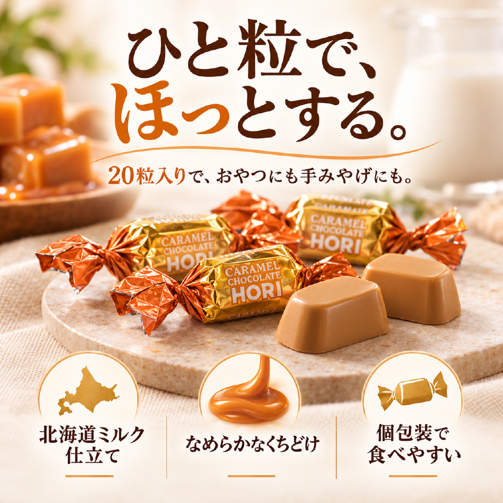 きのこの山 HORI 北海道 キャラメルチョコレート ホリ 20粒入 hori