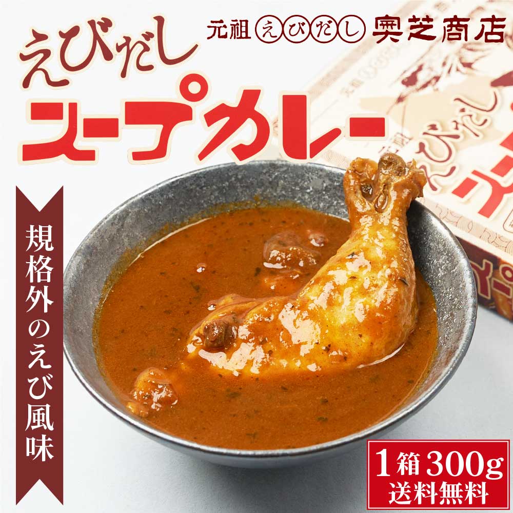 奥芝商店 元祖えびだしスープカレー 300g × 1箱 レトルト 北海道