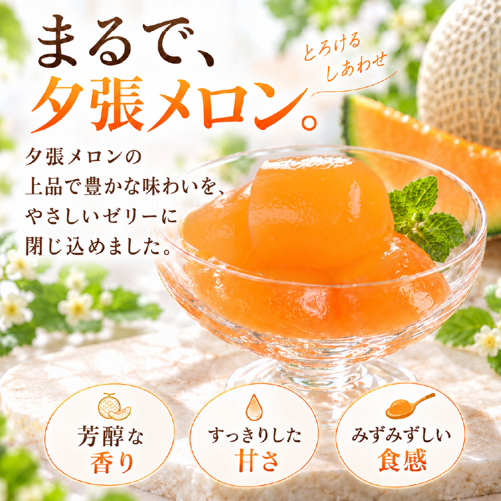 HORI 夕張メロンピュアゼリープチキャリー 12個入 × 1箱 メール便 送料