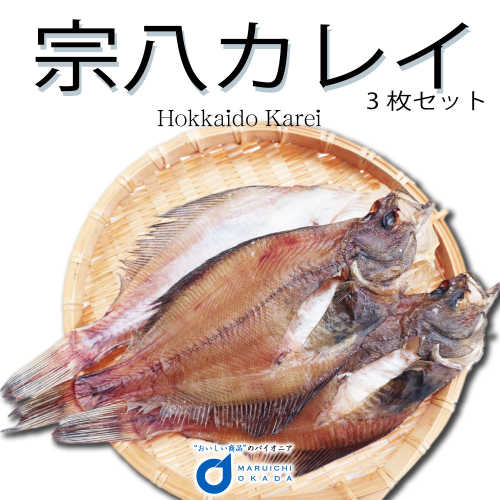 送料無料 北海道産 宗八カレイ 3枚セット カレイ かれい 干物 おつまみ 開き 一夜干し グルメ 食品ロス お歳暮 御歳暮  :genki-sohati3set:北海道お土産ギフト岡田商店 - 通販 - Yahoo!ショッピング