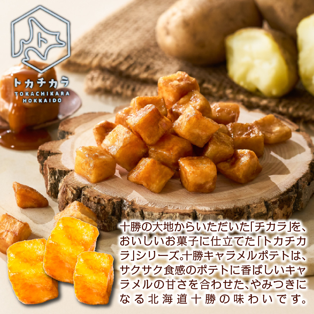 北海道 ポテトチップス キャラメル トカチカラ 十勝キャラメルポテト味