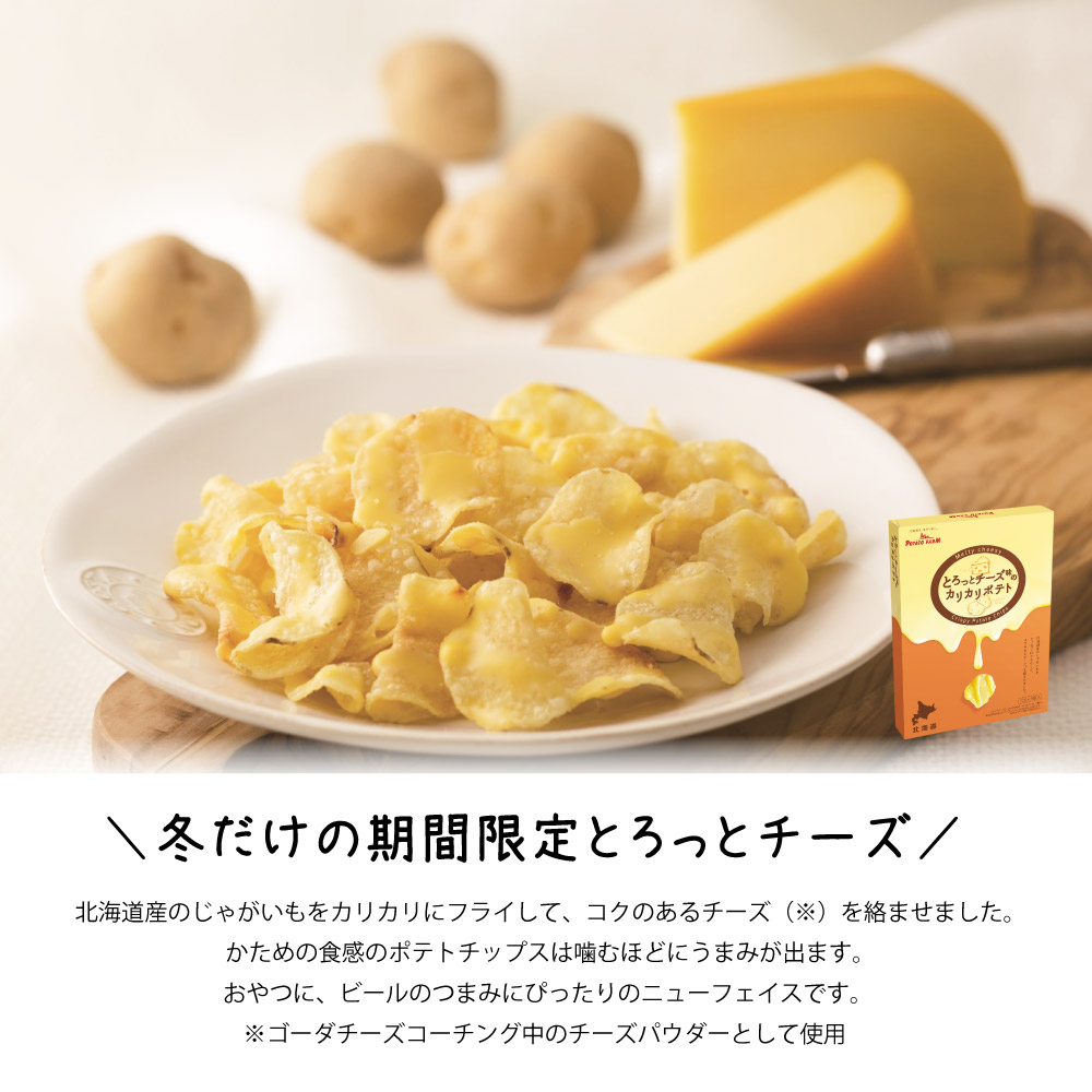 とろっとチーズ味のカリカリポテト 6袋入 カルビー ポテトファーム お菓子 お土産 北海道 ギフト 薯条三兄弟 おみやげ 母の日 プレゼント