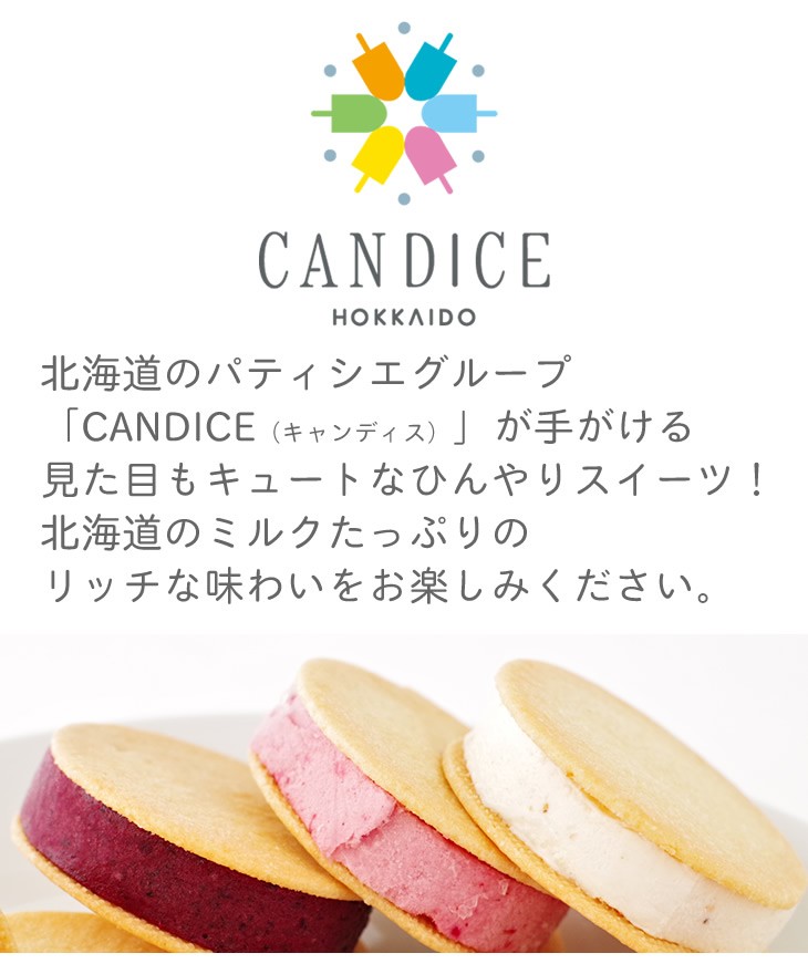 CANDICE クッキーアイス6種とアイスキャンディー3本セット 敬老の日