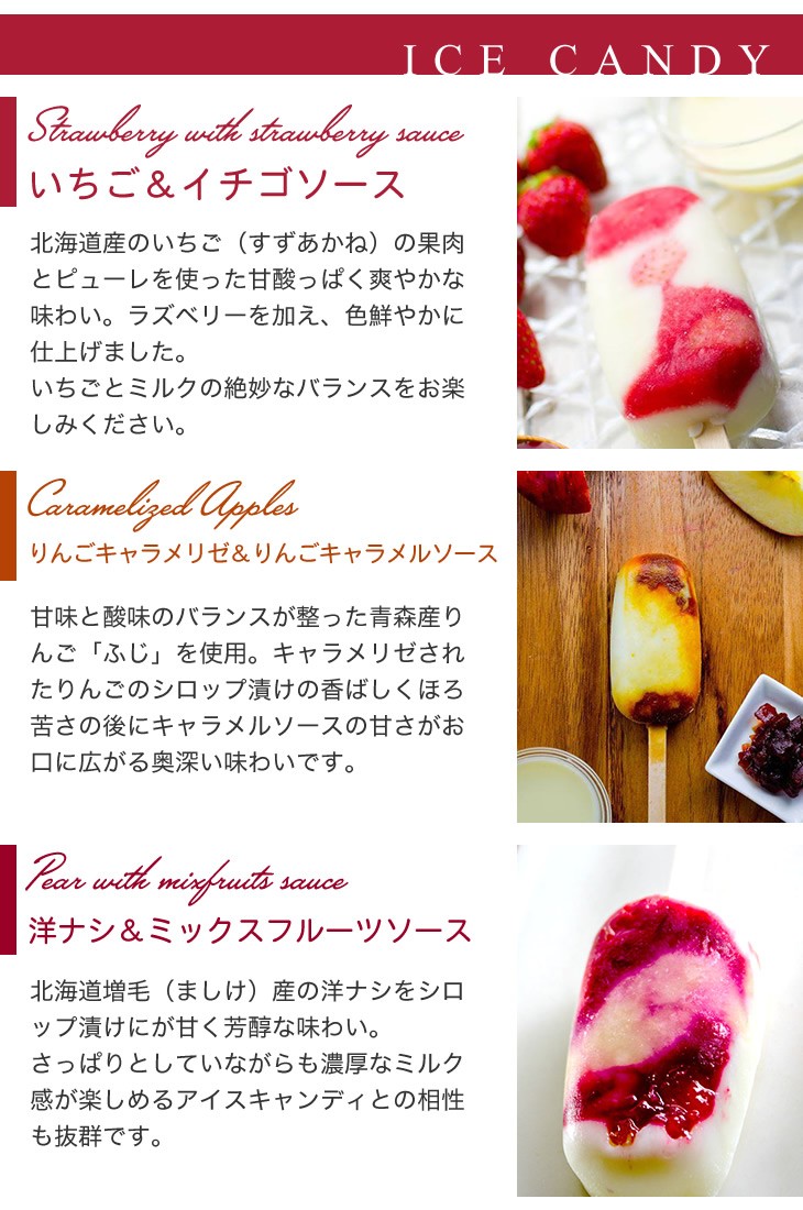 CANDICE クッキーアイス6種とアイスキャンディー3本セット ギフト プチ